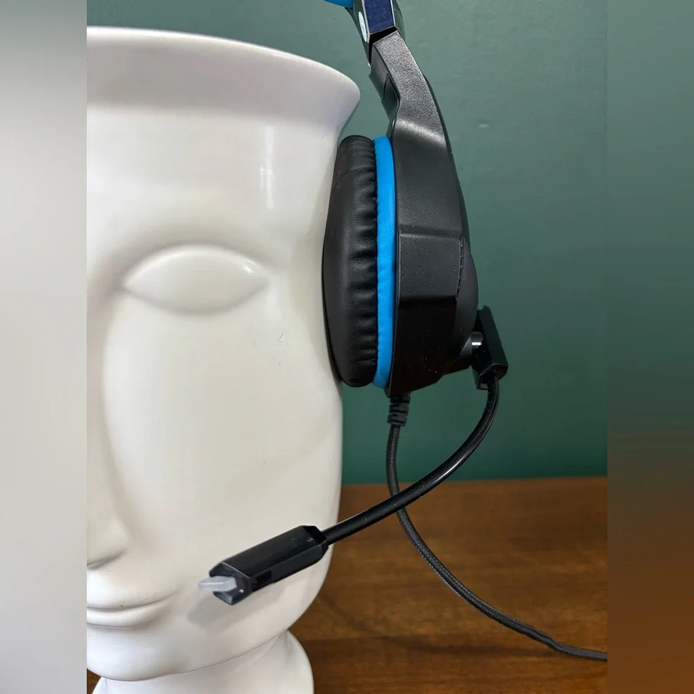 Blue and Black Gaming Headset